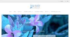 Desktop Screenshot of beaumondeorganics.com